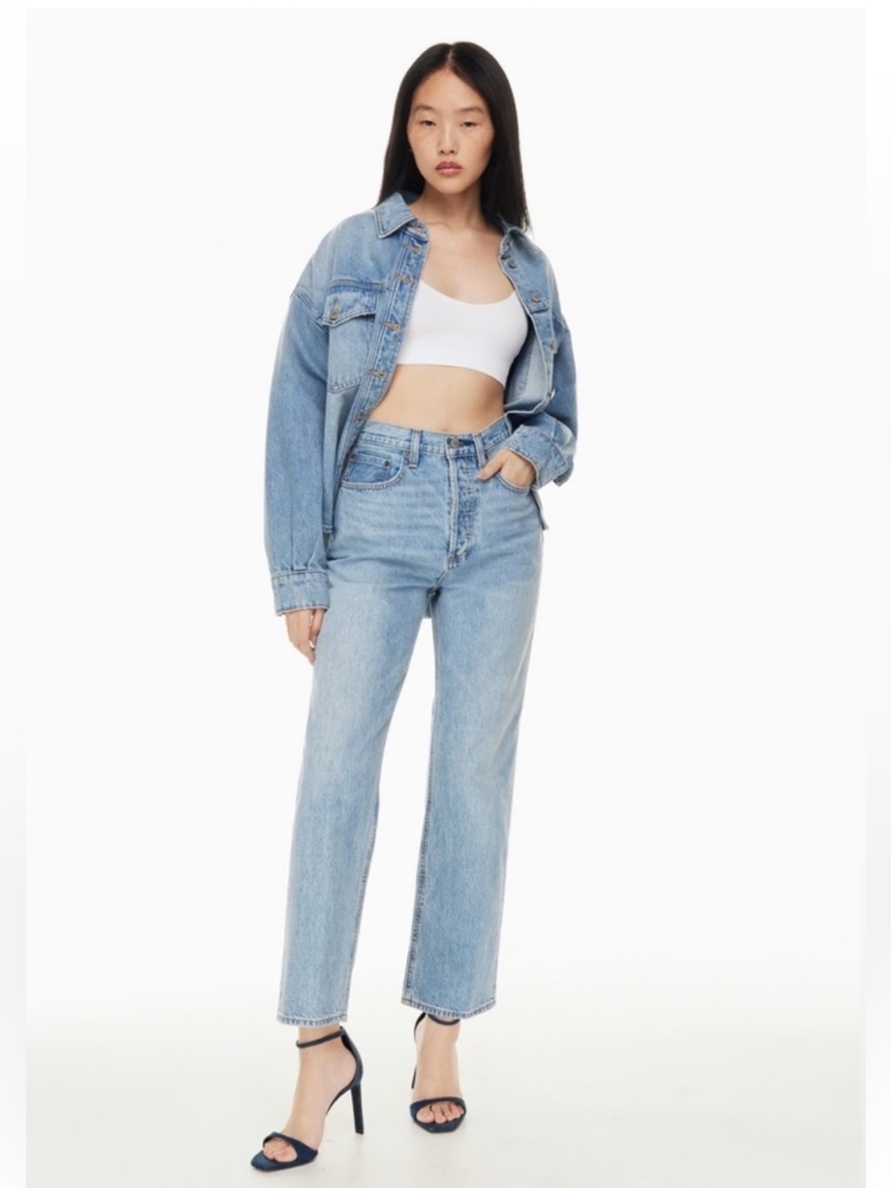 Denim Forum Aritzia the Joni High Rise Loose 24/29L Jeans